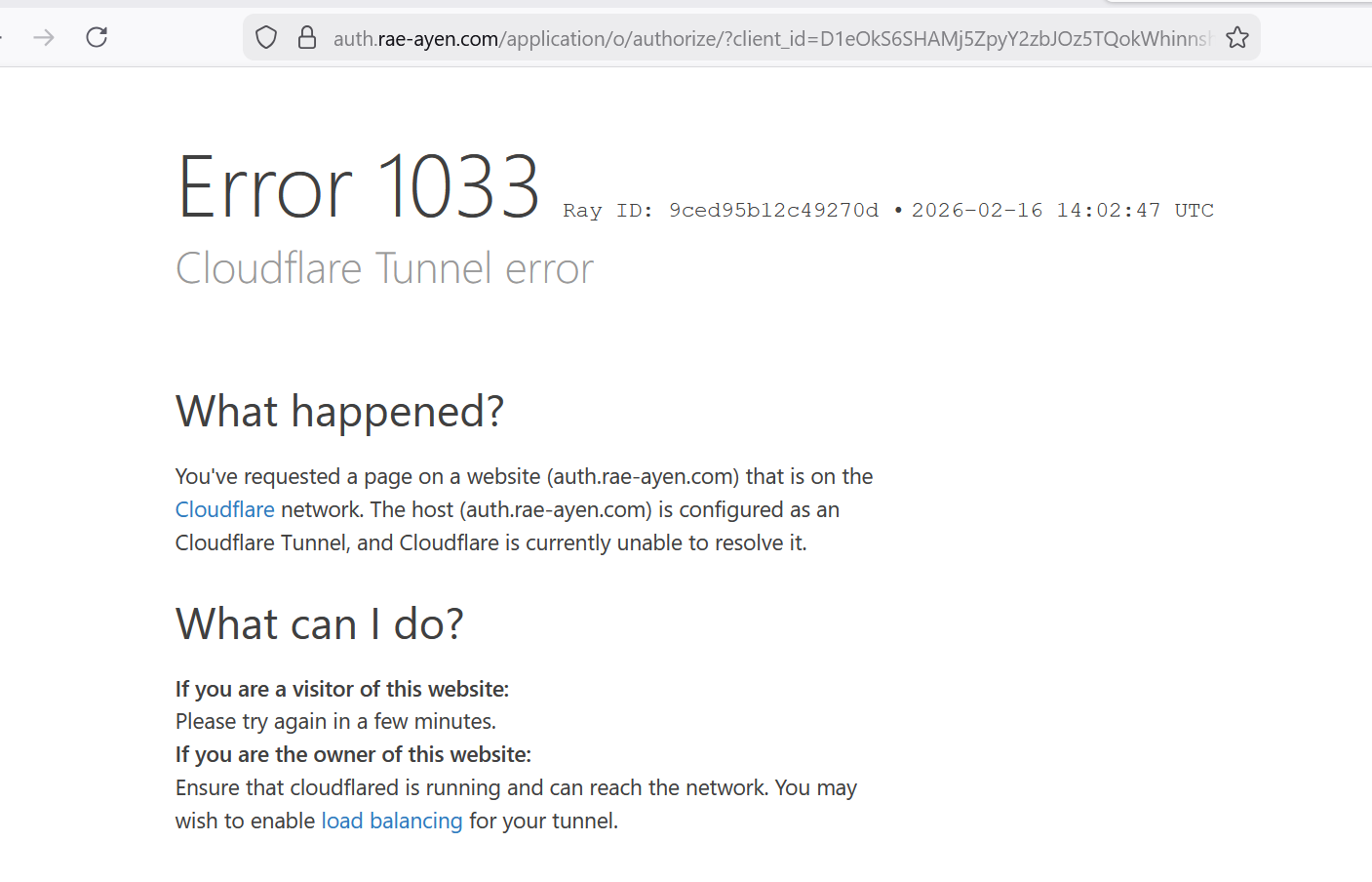 Cloudflare blocks unauthenticated access before the request reaches backend services